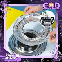 Stiker Alumunium Kompor / Alas Pelindung Kompor Gas Isi 10 lembar