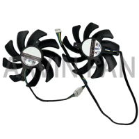 2Pcs/Set FDC10H12S9-C Graphics 4Pin 85mm Fans VGA Cooler For R9 390/390X 8G RX480 RX470 Video Card Replace PLD09210S12HH