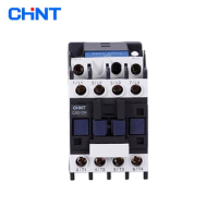 CHINT CJX2-1204 12A AC Contactor 4NO 220V 380V Rail Mount Contactor Industrial Electric