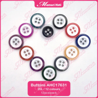 12pcs Butang AHC17631-20L / 12 warna