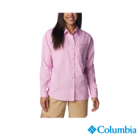 【Columbia 哥倫比亞 官方旗艦】女款-Silver Ridge Utility™超防曬UPF50快排長袖襯衫-粉紅(UAR99100PK/IS)