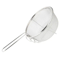 Stainless Steel Frying Basket Round Deep Fryer Metal for Pot Baskets with Handle Only French Fries Holder Mesh
