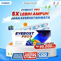 [PAKET HEMAT] EYEBOST Essential Pro - Suplemen Mata Minus Obat Herbal Kapsul Jaga Kesehatan Mata 5X 