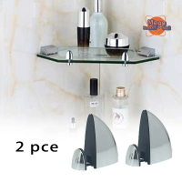 2 Pcs Jepitan Kaca Penjepit Kaca Dinding Jepit Kaca Stainless Ambalan
