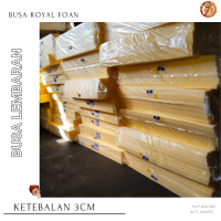 Busa kasur Tebal 3 Cm Ukuran 200x160 cm Royal Foam Alas Tidur Lembaran Spons SponMeteran LapisanSofa
