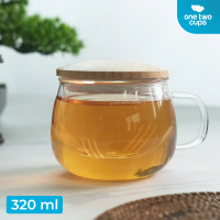 Cangkir Teh Saringan Kaca Tahan Panas Infuser Mug