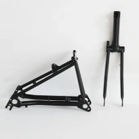 Titanium Front Fork and Rear Triangle for 16" C Brake Folding Bike