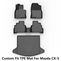 Car Interior Accessories Floor Mat For Mazda CX-5 Mazda 3 BT50 Durable TPE ECO Material Carpet Full Set With Trunk Mat