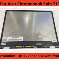 13.5 Inch For Acer Chromebook Spin 713 CP713-2W Series-5874 LCD Touch Screen Digitizer Assembly QHD 2256X1504 40 Pins EDP