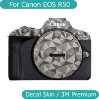 For Canon R50 Decal Skin Vinyl Wrap Film Mirrorless Camera Body Protective Sticker Protector Coat EOS EOSR50