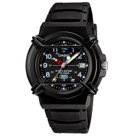 CASIO 新版戰鬥軍旅商用指針錶(HDA-600B-1B)-黑面