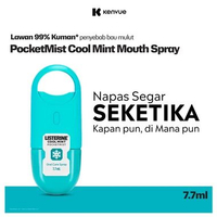 LISTERINE POCKETMIST COOL MINT 7.7ML | SEMPROTAN MULUT, SPRAY MULUT, PARFUM MULUT, KEBERSIHAN MULUT,