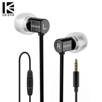 KBEAR Dumpling 6mm Composite Diaphragm Wired Headphone Noise Cancellation Earbud In Ear Music Sport Earphones HD Calling Headset