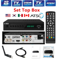 ATSC Digital TV Converter Box with Recording&amp;Playback / Media Player / TV Tuner Function Set Top Box Digital Channel Free