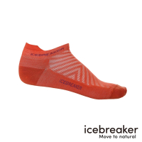【Icebreaker】男 輕薄毛圈慢跑踝襪+ -橘/白灰(慢跑襪/戶外機能襪/羊毛襪/短襪)