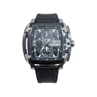 Expedition Expedition 3008GCLTEBA Silver  Kulit Full Hitam Cowok