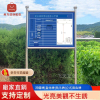 戶外 不銹鋼 廣告牌 河道標牌 立式 落地式 施工安全停車收費告示牌 定制 [DD0405001]