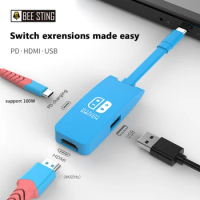 3 In 1 USB C Hub For Nintendo Switch Type-C Dock HDMI Docking Station For Macbook Laptop Accessories Phone iPad Pro Usb Splitter