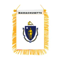 High quality flag small party event supplies atmosphere rendering flag Massachusetts flag