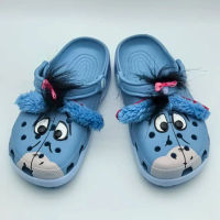 New cute and quirky little donkey clogs, children's sandals, beach shoes, non-slip, anti-collision, 