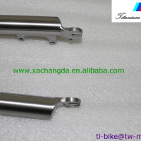Titanium folding bike fork, XACD titanium fork for small wheel bike, cheap titanium bike fork Made in China