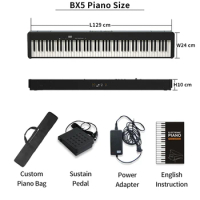 88 Heavy Hammer Keys Digital Piano Musical Keyboard Professional Electronic Music Synthesizer Midi Controller for Adults