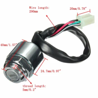 4 Wires ATV Quads Ignition Key Switch For 4 Wheeler Go Kart Motorcycles