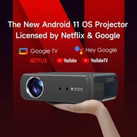 Android 11.0 Portable 4K Projector 5G WiFi Mini Projector Smart Google TV Home Theater Projector 900 ANSI High Brightness hy320
