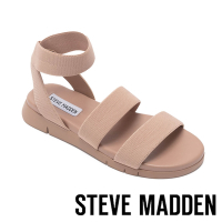 STEVE MADDEN-INBOUND 彈性帶繞踝平底涼鞋-杏粉色