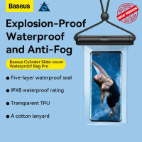 Baseus Phone Waterproof Bag PRO Swimming Case Cylinder Slide Cover IPX8 (0-7.2\)"
