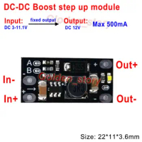 DC-DC Boost Step Up Converter Board Power Module DC 3.3V 3.7V 5V 9V To Fixed Output DC 12V