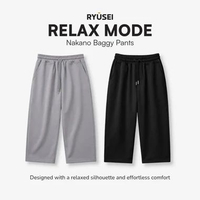 Ryusei Celana Baggy Pria Nakano Black S