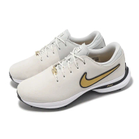 【NIKE 耐吉】高爾夫球鞋 Air Zoom Victory Tour 3 NRG 寬楦 白 金 麂皮 止滑 高球(FJ2242-100)