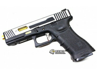 【翔準軍品AOG】WE GLOCK G17 CNC金屬滑套 瓦斯手槍 新款強化版 貓頭鷹座x2 競技滑套拉柄x2 拇指停靠板x1 D-02-09C
