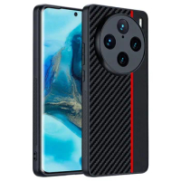 For Vivo X100S X100 Ultra Rugger Armor Carbon Fiber Hard Plastic Case,Anti-Shock Skin TPU PC Gel Case For Vivo X100 X90 Pro Plus