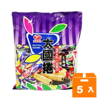 太國捲-芝麻味(奶蛋素)350g(5入)/箱 【康鄰超市】