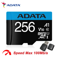 ADATA SDXC SDHC 32GB 64GB 128GB 256GB A1 V10 Class 10 UHS I Memory Card Microsd TF Card Flash Card Storage Card For Phone