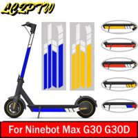 E-Scooter PVC Reflective Stickers For Segway Ninebot MAX G30 Electric Scooter Waterproof Night Riding Warning Strip Sticker