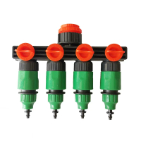 1/2\ 3/4\" 1\" Hose Splitters Irrigation System 4-way Water Hose Connector 16mm Quick Connector Gard
