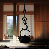 六合堂 日式鐵壺自在勾 手工打鐵工藝茶藝師茶道配件復古
