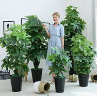 仿真植物 假花仿真發財樹裝飾植物室內假盆栽客廳花大型落地樹綠植塑料盆景 雙十一購物節