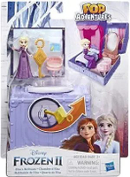 便攜Disney Frozen 2 Elsa手提寢室盒 冰雪奇緣Elsa房間玩具 便攜公主場景 女童角色扮演禮物