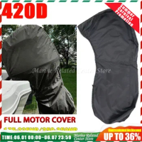 420D 175-225HP / 250-350HP Motor Engine Boat Cover UV Waterproof Yacht Half Outboard Anti Dustproof Cover Engine Protector