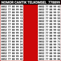 Nomor cantik Simpati Kartu Perdana Simpati Urut naik 34567810 0851 77 88 99 58