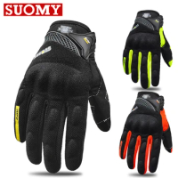 Suomy Gloves Motorcyclist Summer Motorcycle Gloves Men Women Mesh Motocross Gloves Touch Screen Moto Motorcycle Accessories