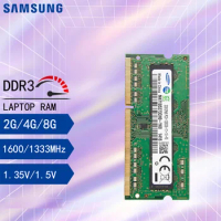 1/2PCS Samsung Ram Laptop DDR3L DDR3 8GB 4GB 2GB 1333Mhz 1600Mhz SO-DIMM PC3-10600 12800 Notebook 1.3V/1.5V Ddr3 RAM