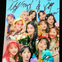 hand signed IZONE IZ*ONE autographed group photo GIFTS COLLECTION free ship 5*7 K-POP 052021