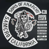 Original Son of Anarchy MAYANS MC Embroidered Motorcycle Biker Club Patch Clothes Stickers Apparel Accessories Badge