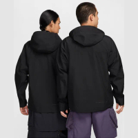 【NIKE 耐吉】外套 男 女 運動連帽外套 衝鋒衣 防潑水 AS U ACG SFADV MSRY RDGE JKT G 黑 FV8642-010