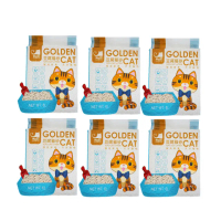 【Golden Cat黃金貓】天然環保豆腐貓砂-原味/綠茶/水蜜桃6L(6包組)